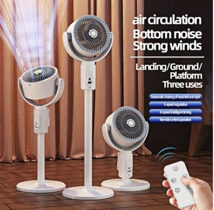 3 in 1 Portable Movable Air Circulation Rechargeable Fan With Remote Control