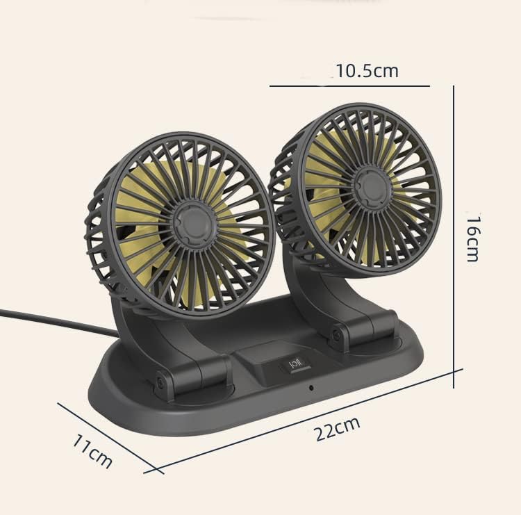 Vehicle-MountAAed Fan 24V Truck 12V Car Universal Double-Headed Fan Van Cooling Large Wind Fan