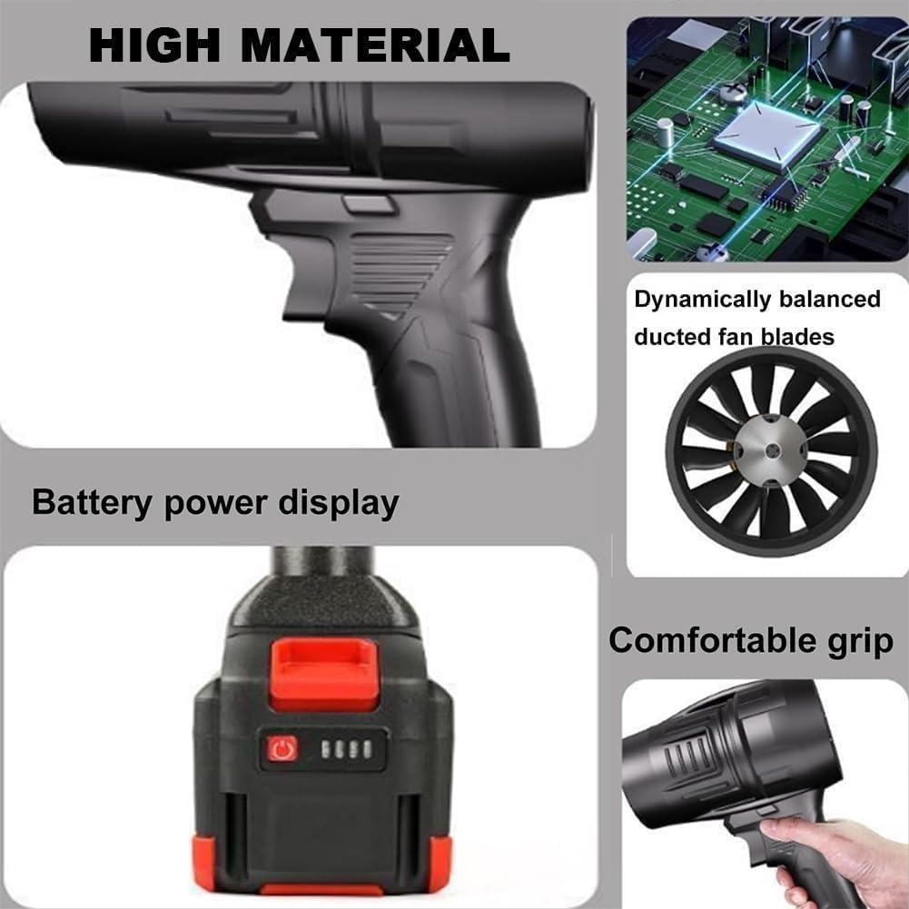 "Turbo Fan Car Blower: Portable Handheld Cordless Dryer for Powerful Car Drying"