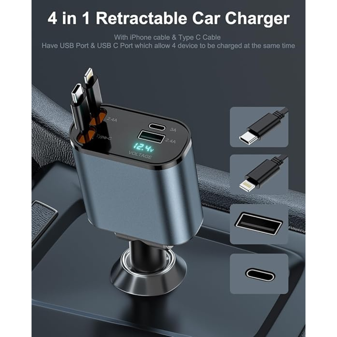 4 in 1 Fast Car Charger