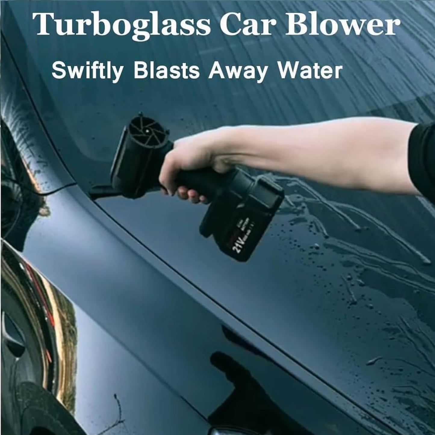 "Turbo Fan Car Blower: Portable Handheld Cordless Dryer for Powerful Car Drying"