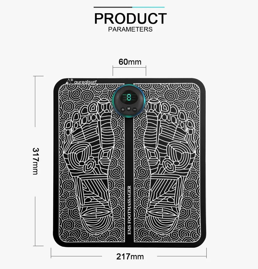 2 in 1 Combo Foot Massager +Mini EMS Massager